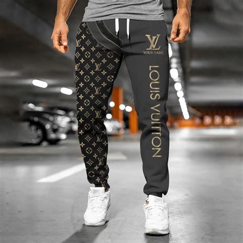 louis vuitton inspired sweatpants|Louis Vuitton black pants.